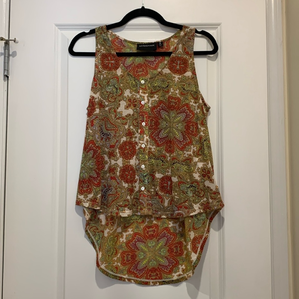 Minkpink Multicolor Sleeveless Shirt